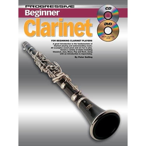 Progressive Beginner Clarinet Book/CD/DVD Book