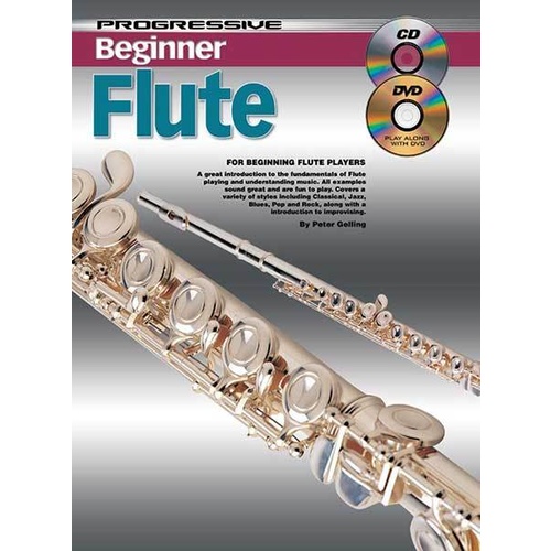 Progressive Beginner Flute Book/CD/DVD Book