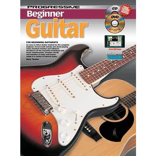 Progressive Beginner Guitar Book/CD/DVD Book
