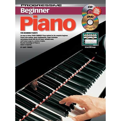 Progressive Beginner Piano Book/CD/DVD Book