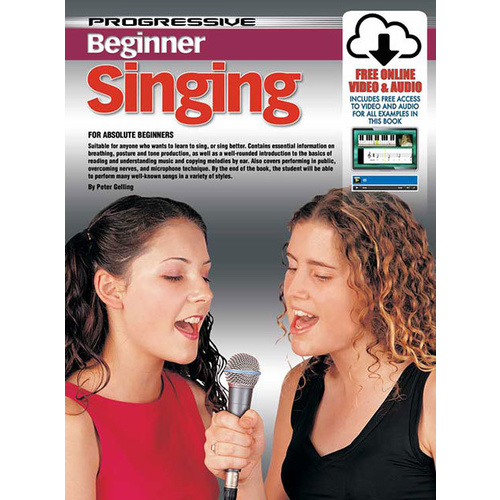Progressive Beginner Singing Book/Online Video And Audio Book