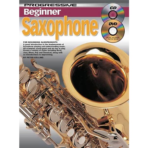 Progressive Beginner Saxophone Small Book/DVD Book