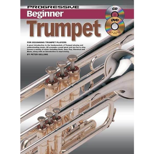 Progressive Beginner Trumpet Book/CD/DVD Book