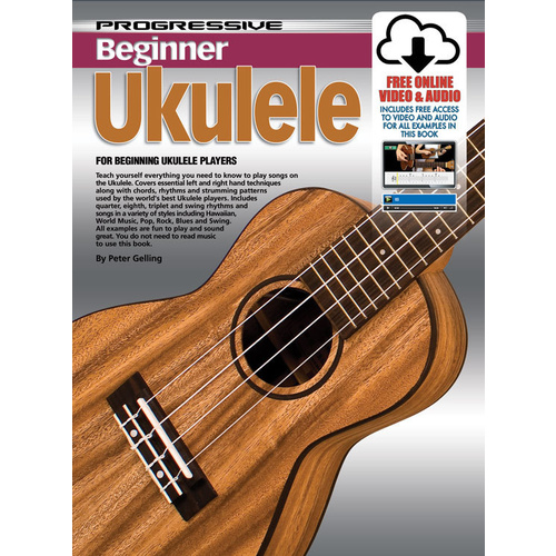 Progressive Beginner Ukulele Book/Online Video And Audio Book