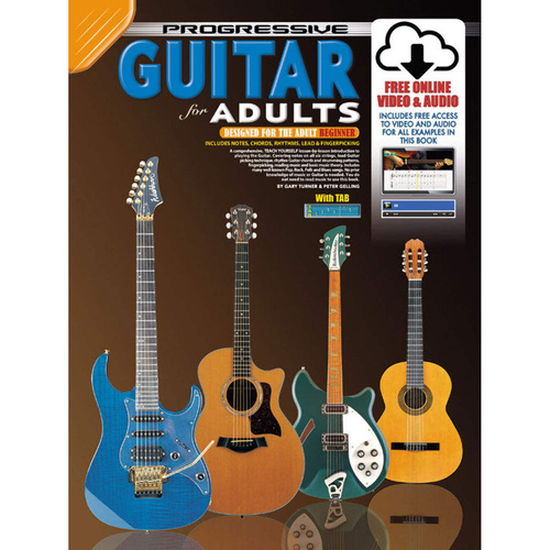 Progressive Guitar for Adults: Book with Online Video & Audio