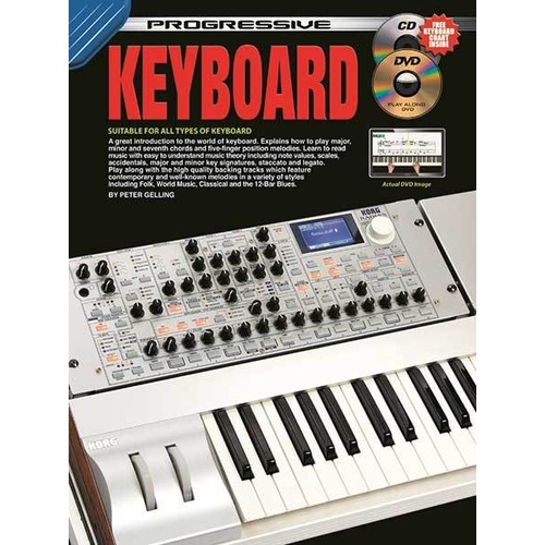 Progressive Keyboard Book with CD/DVD for Beginners