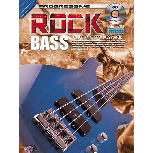 Progressive Rock Bass Book with CD: Riffs, Grooves, Techniques & Theory