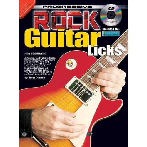 Progressive Rock Guitar Licks Book/CD