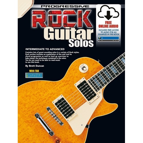 Progressive Rock Guitar Solos Book with CD