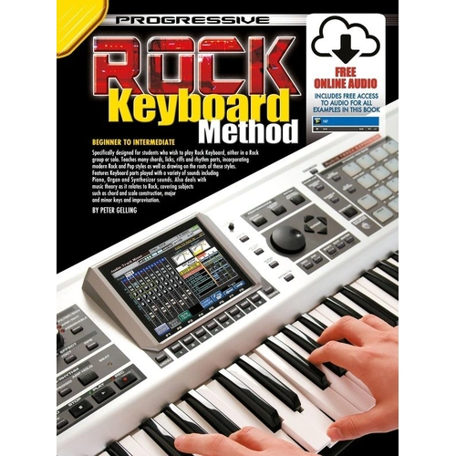 Progressive Rock Keyboard Method Book with CD & Free Poster