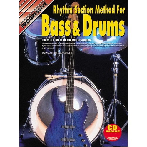 Progressive Rhythm Section Method for Bass and Drums with CD