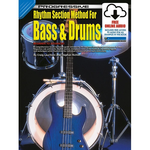 Progressive Rhythm Section Method for Bass and Drums with Book and CD