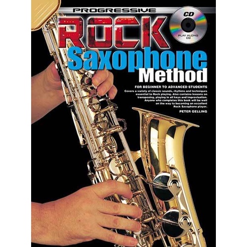 Progressive Rock Saxophone Method Book with CD for Beginners
