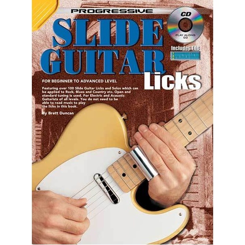 Progressive Slide Guitar Licks Book with CD