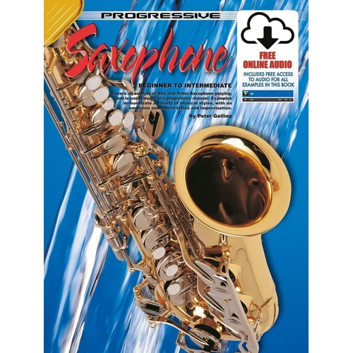 Progressive Saxophone Book with Online Audio Access