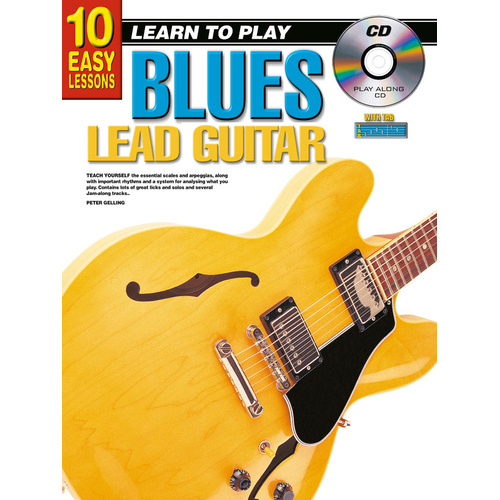 10 Easy Lessons LTP Blues Lead Guitar Book with CD