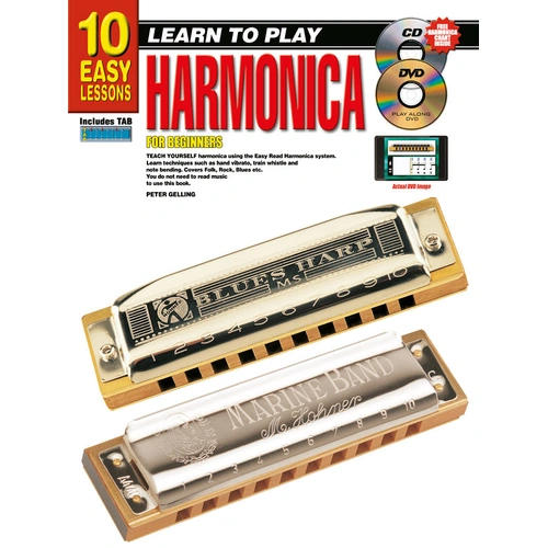10 Easy Lessons to Learn Harmonica with Online Audio