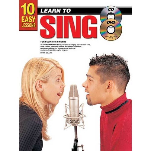 10 Easy Lessons Learn To Play Singing Book/CD/DVD Book