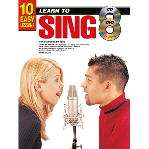 10 Easy Lessons to Learn Singing with Book, CD, DVD, and Chart
