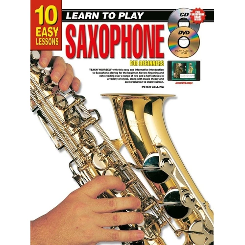 10 Easy Lessons Learn to Play Saxophone Book