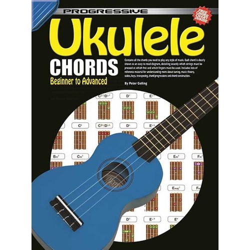Progressive Ukulele Chords Includes Poster Book
