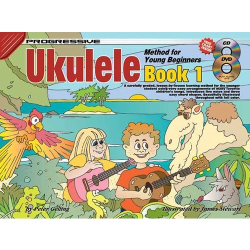 Progressive Ukulele Method For The Young Beginner Book/CD/DVD Book