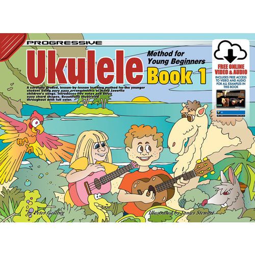 Progressive Ukulele Method For The Young Beginner Book/Online Video And Audio Book