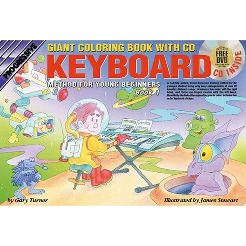 Progressive Keyboard Book 1 For Young Beginners Giant Colouring Book
