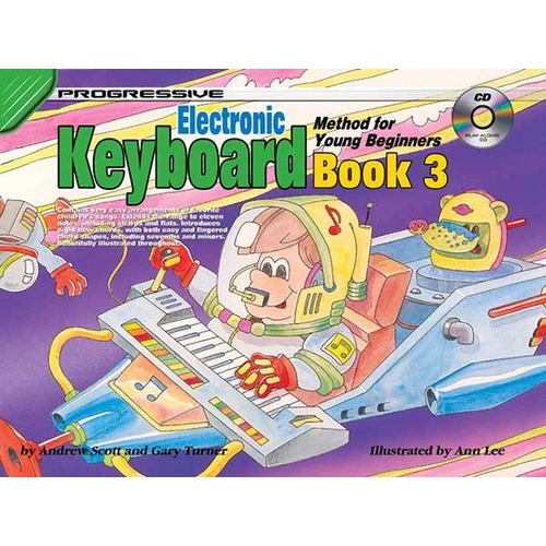 Progressive Keyboard Book 3 For Young Beginners Book/CD
