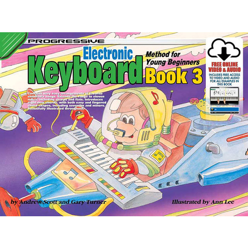 Progressive Keyboard Book 3 For Young Beginners Book/Online Video And Audio Book