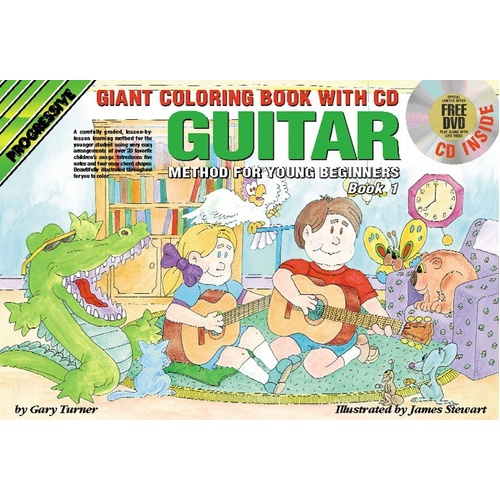 Progressive Guitar Method 1 for Young Beginners - Colouring Book with CD/DVD