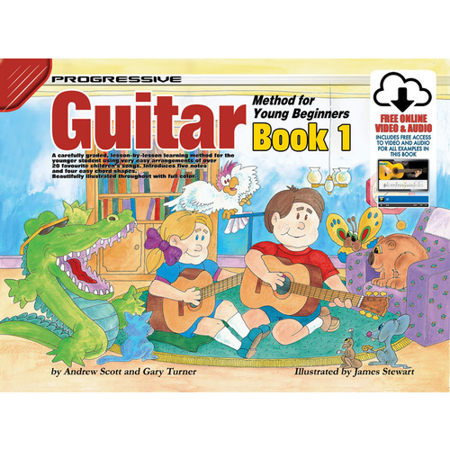 Progressive Guitar Method 1 For Young Beginners Book/Online Video And Audio Book