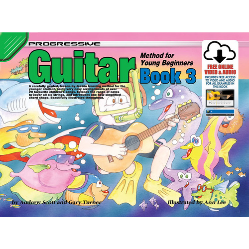 Progressive Guitar Method 3 For Young Beginners Book/Online Video And Audio Book