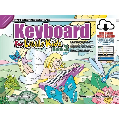 Progressive Keyboard for Little Kids Book 3 BK/OLA