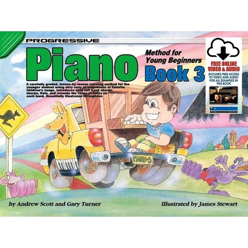 Progressive Piano Book 3 For Young Beginners Book/Online Video And Audio Book