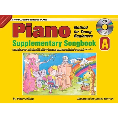Progressive Piano Method For Young Beginners Supplementary Songbook A Book/CD