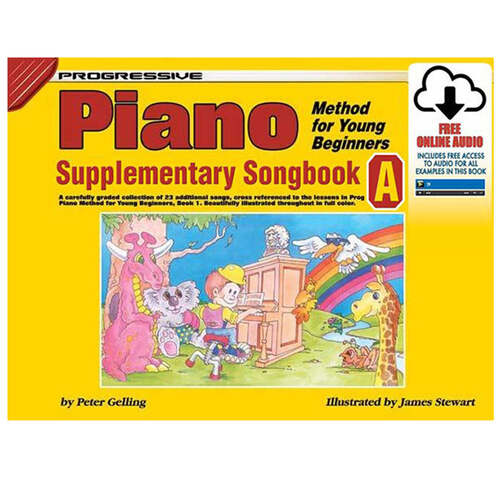 Progressive Books 11838 Young Beginner PIANO Supplementary Book A KPYPSAX