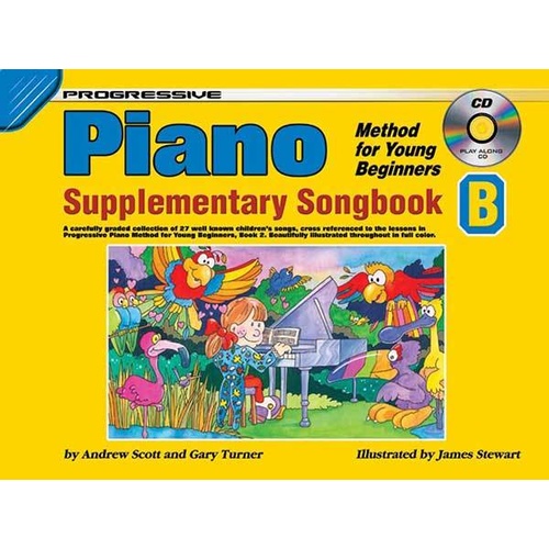 Progressive Piano Method For Young Beginners Supplementary Songbook B Book/CD