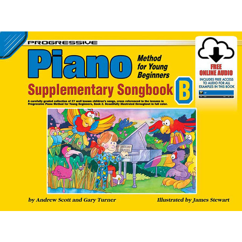 Progressive Piano Method For Young Beginners Supplementary Songbook B Book/Online Audio Book