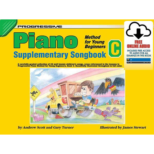 Progressive Piano Method For Young Beginners Supplementary Songbook C Book/Online Audio Book