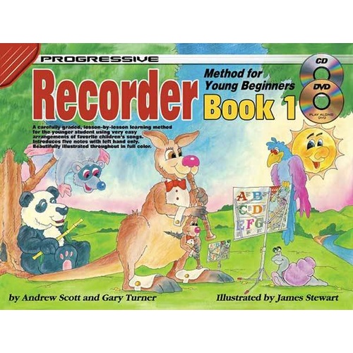 Progressive Recorder Book 1 For Young Beginners Book/CD/DVD Book