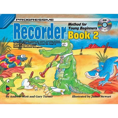 Progressive Recorder Book 2 For Young Beginners Book/CD