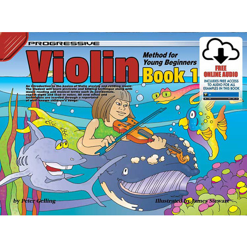 Progressive Violin Method Book 1 For Young Beginners Book/Online Audio Book