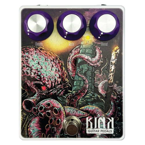 Kink Smashed Kraken Chorus Pedal - BBD Based on Boss CE-2 with Mix Control, Blend, Rate, Depth, and Rate LED