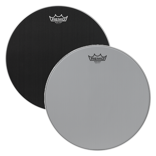 Remo 14" Black Max Marching Snare Drum Batter Head - High-Tension Technora Weave