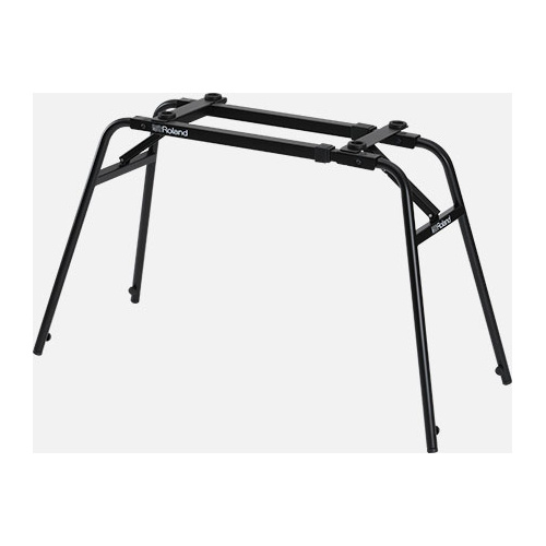 ROLAND KS-13 Keyboard Stand - Adjustable Table-Style Support for Synths & 88-Key Pianos, Angled Legs for Stability, Easy Setup