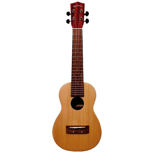 Kealoha KS-Series Soprano Ukulele with Solid Spruce Top and Mahogany Back, Natural Matte Finish