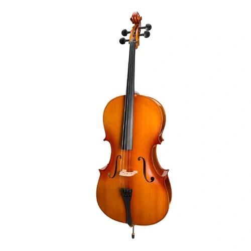Steinhoff CE29 1/2 Size Student Cello Set with Case, Bow, Rosin - Natural Satin Finish