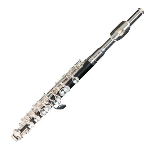 Steinhoff Intermediate Piccolo Flute (Black & Silver)
