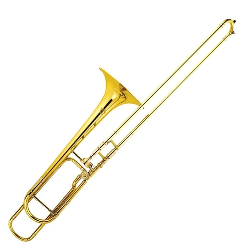 Steinhoff KSO-TB1-GLD Advanced Student Bb Trombone with Rotary Valve, Gold Lacquer Finish, Cupro-Nickel Slide, Accessories Included